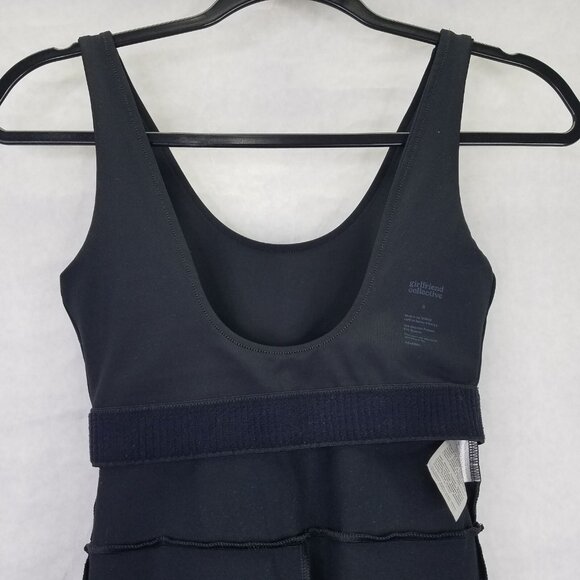 Girlfriend Collective Scoop Back Unitard Women's S Jumpsuit Black Ballet Yoga - Picture 9 of 16